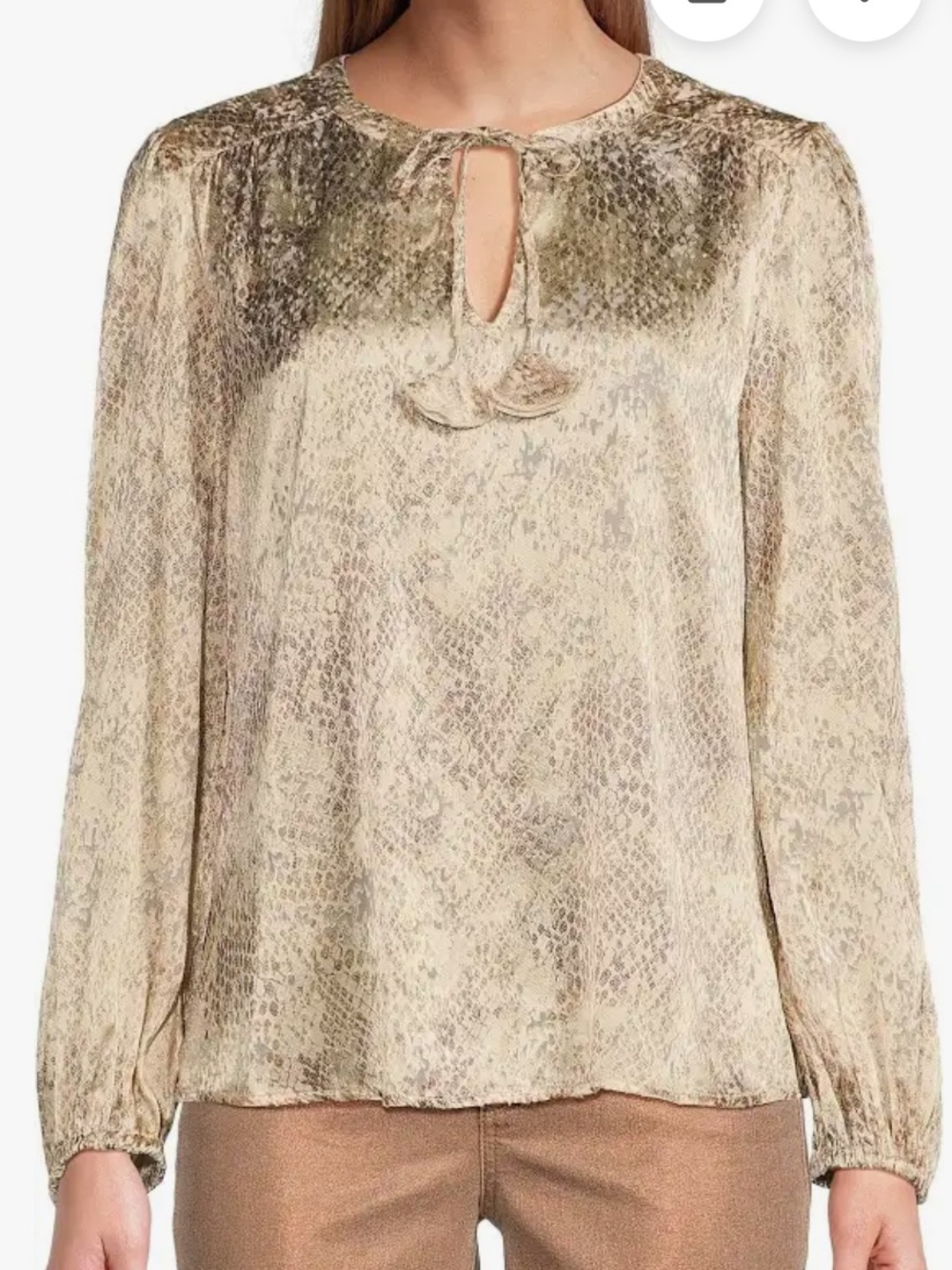 NWT Tommy Bahama Glittering Seas Long Sleeve Top Sz Medium
